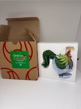 Department 56 Christmas Krinkles Patience Brewster Rooster Ornament
